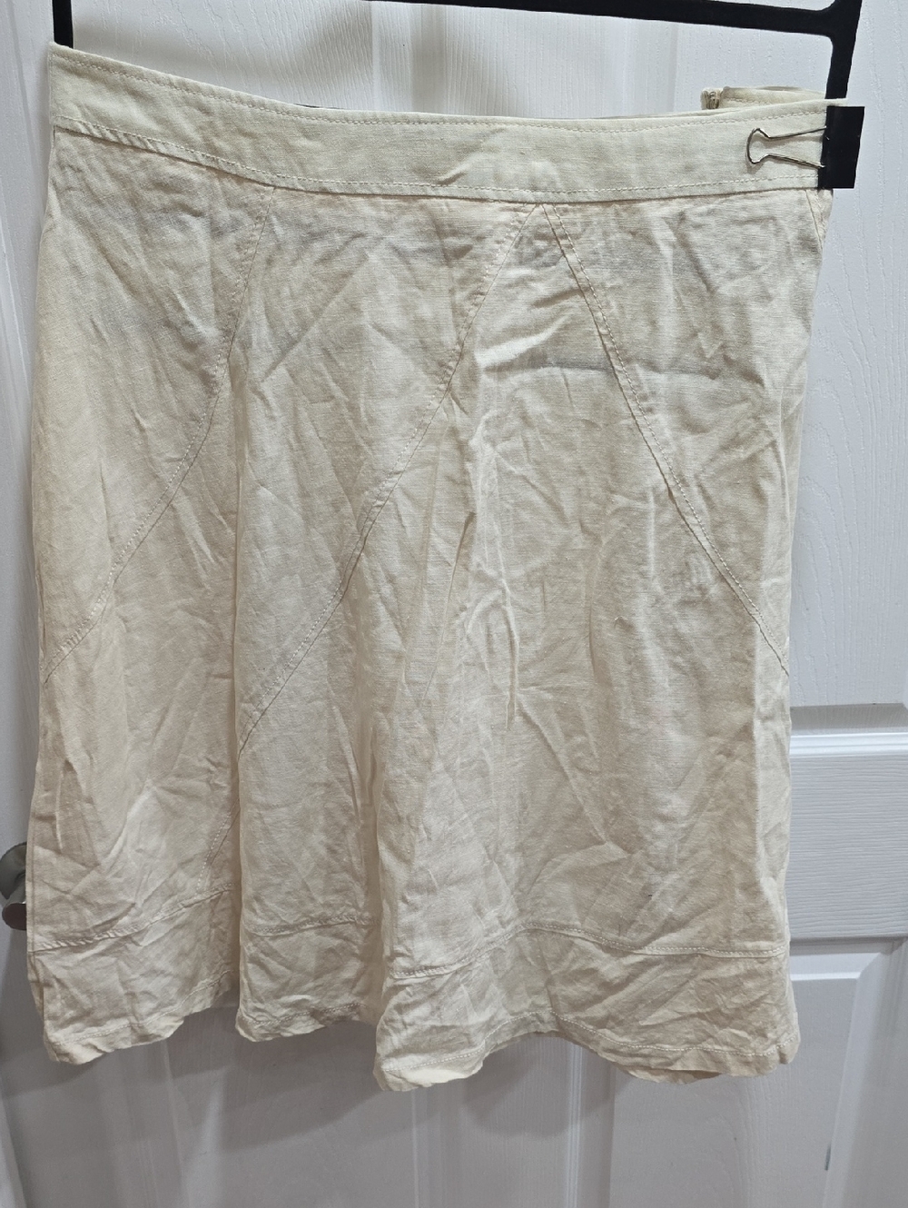 Merona Cream A-Line Linen Skirt